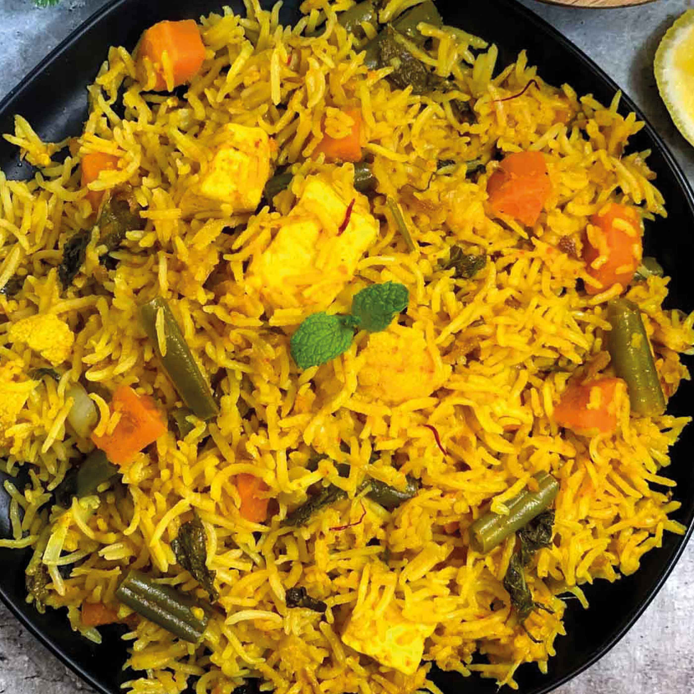 arroz basmatico con verduras y curry